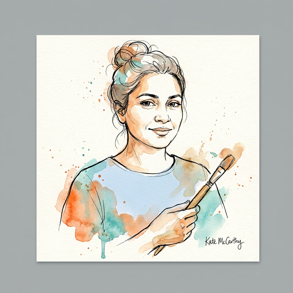 Diya Kapoor — watercolor portrait