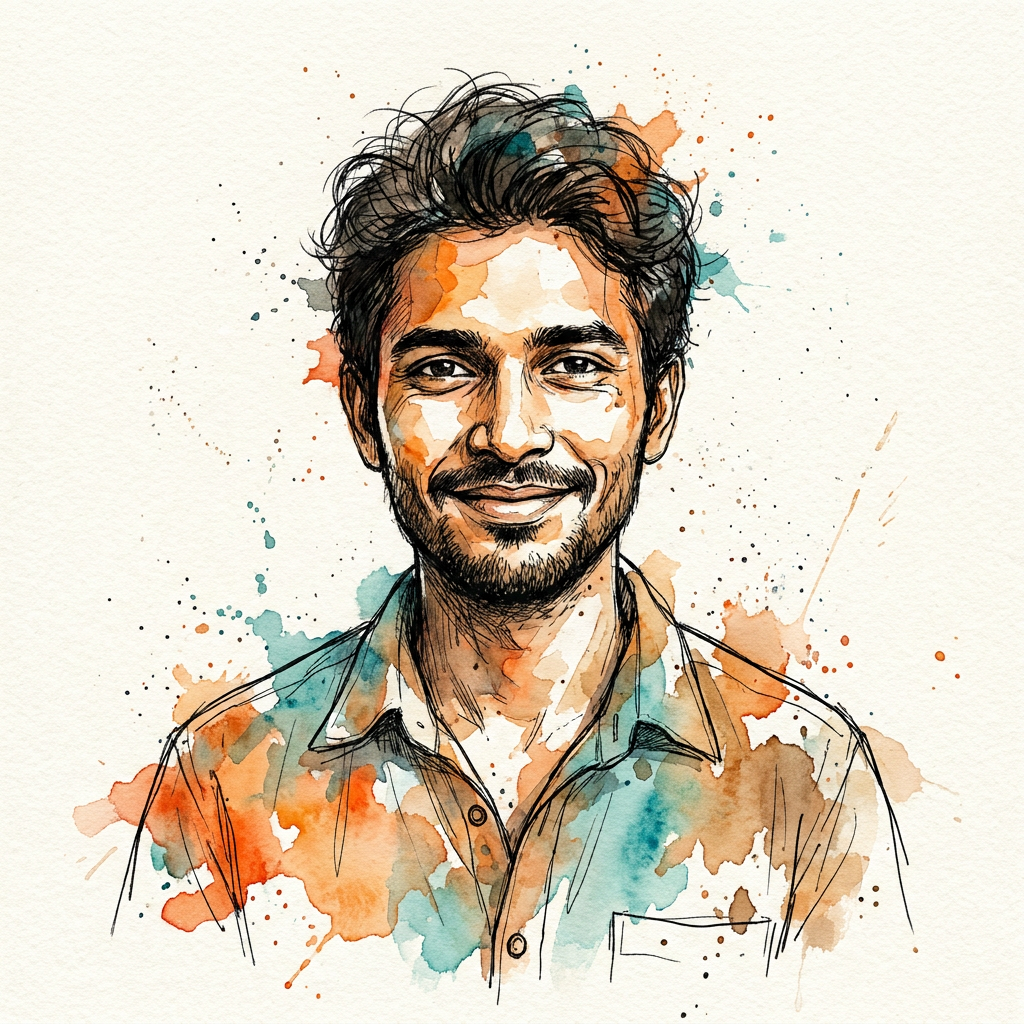 Rohan Das — watercolor portrait