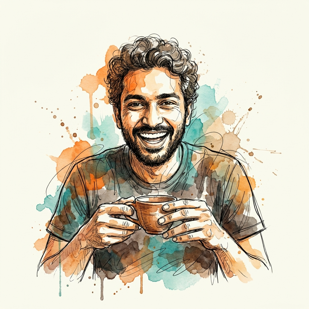 Vivaan Shah — watercolor portrait